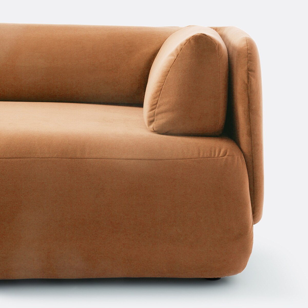 LA REDOUTE INTERIORS<br>Links de cadeira comprida, fluweel, Meridiano