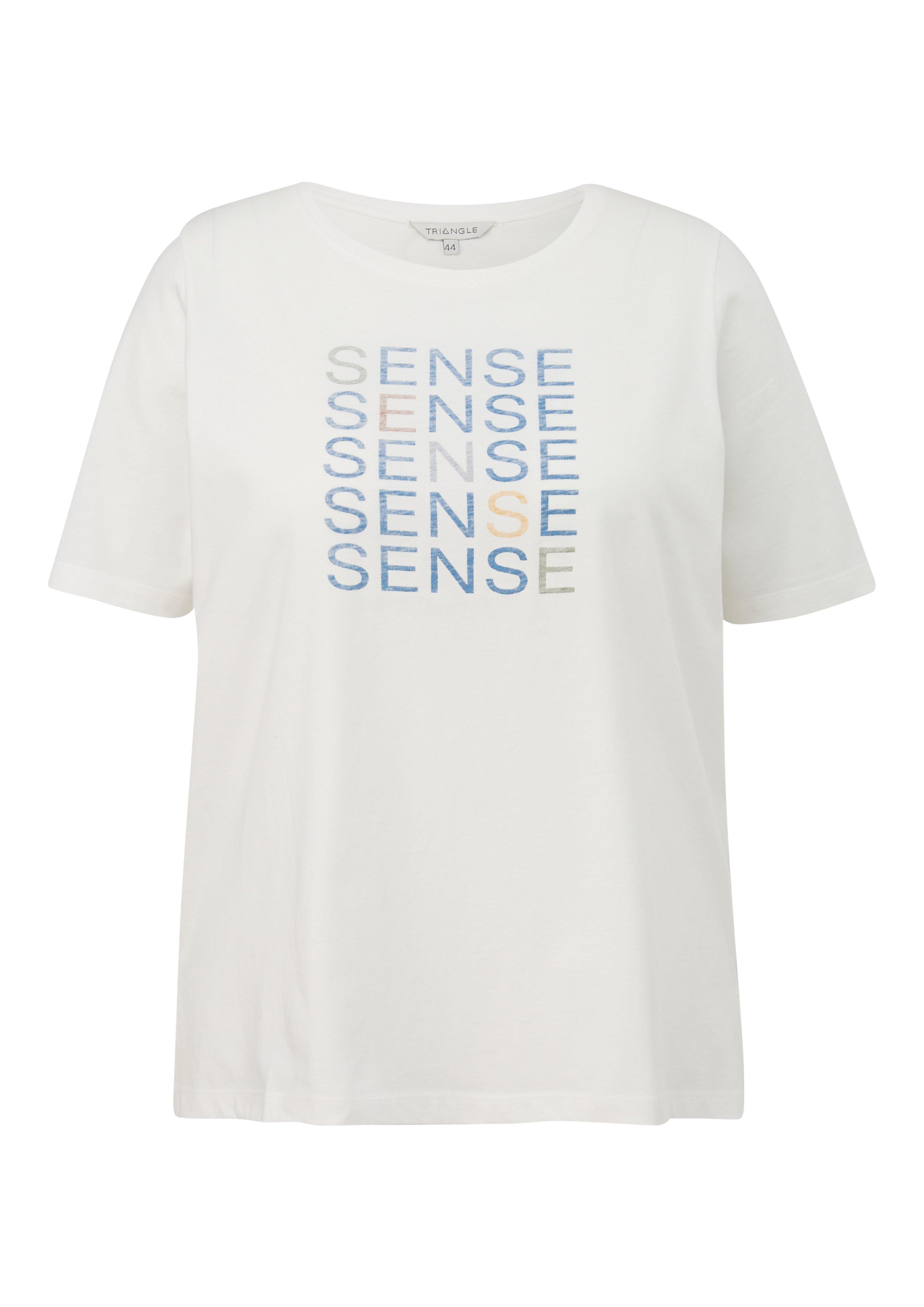 T-Shirt aus Jersey mit Wordingprint