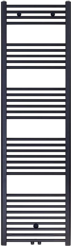 Designradiator Nile Gobi 1275 Watt Mat Zwart Middenonderaansluiting