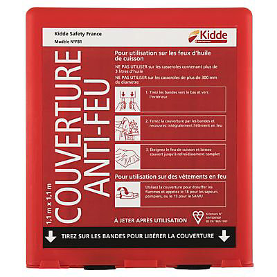 Couverture anti feu Kidde FB03 1.1 x 1.1 m