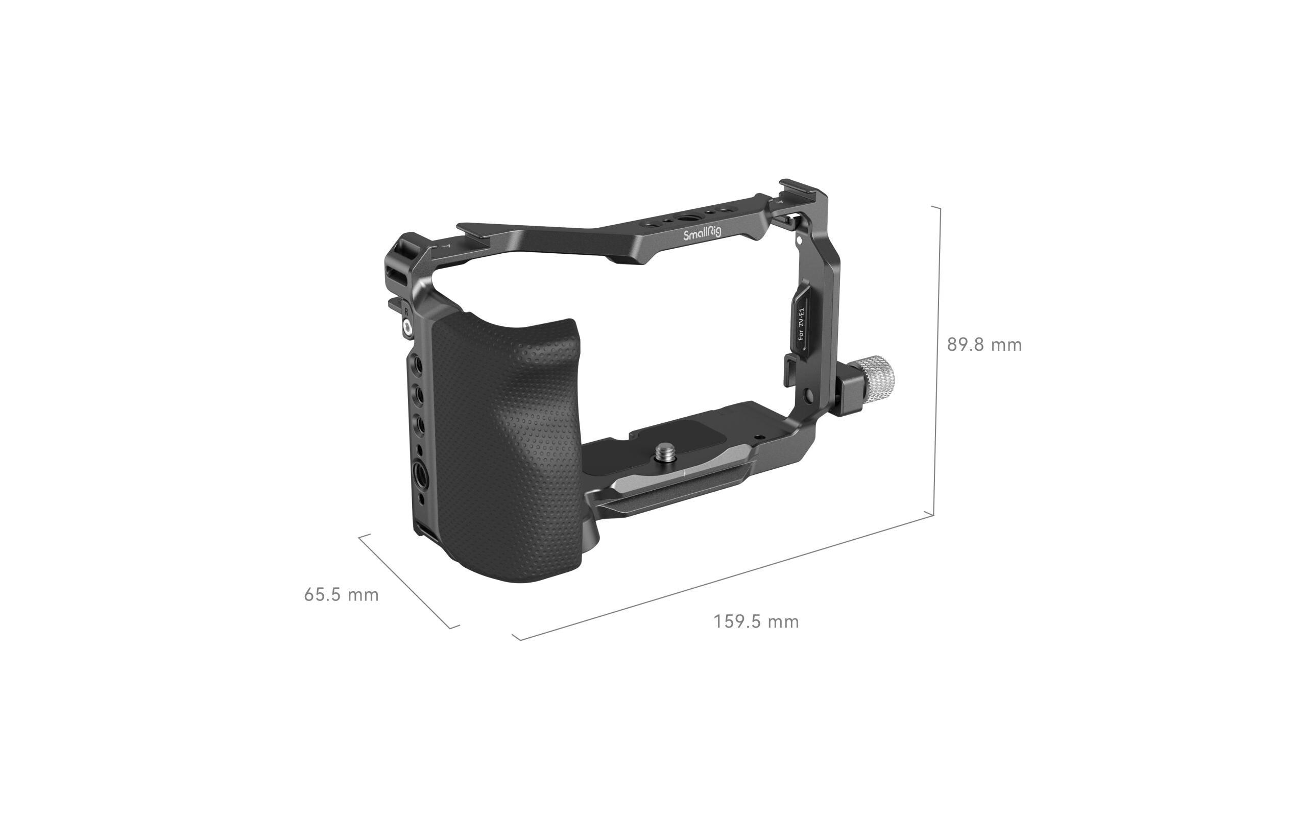 Cage Kit Sony ZV-E1Kamerakäfig zum Schutz der Kamera und zur Befestigung von Zubehör mit HDMI-Kabelklemme