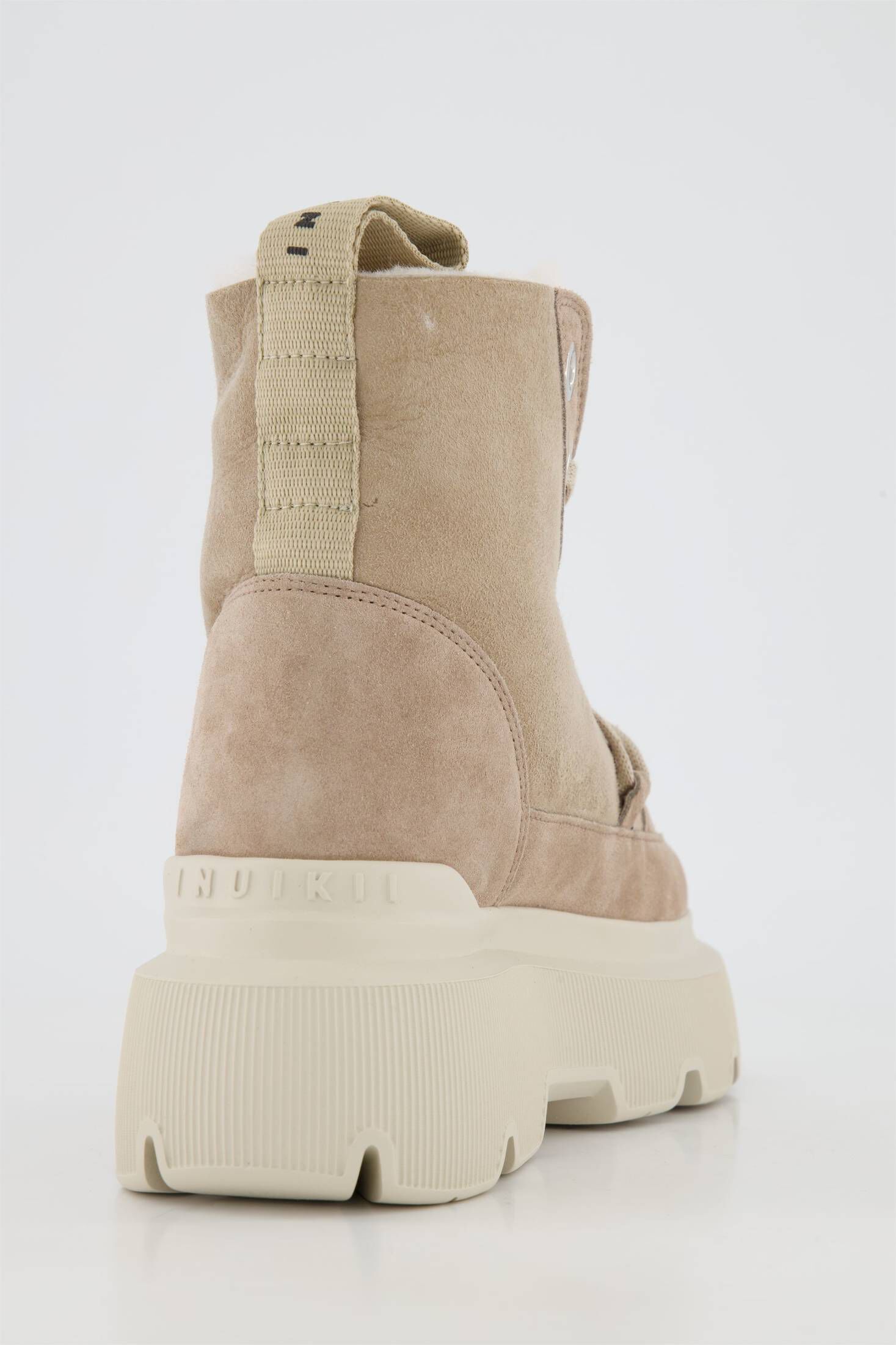 INUIKII| Damen Schnürboots MATILDA SHEARLING Leder und Lammfell