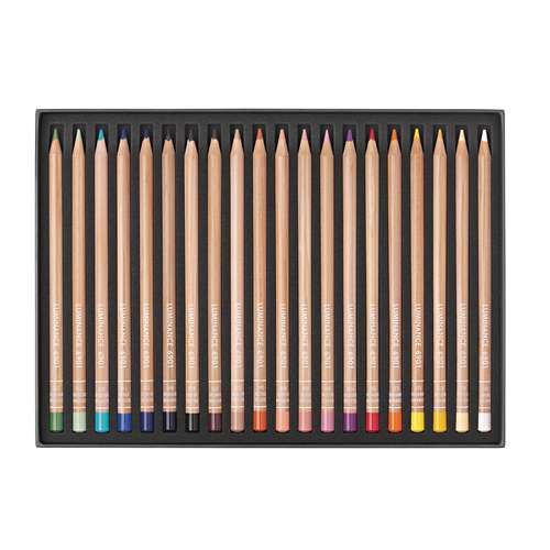 CARAN D'ACHE® LUMINANCE 6901® Portrait-Set, 20 Künstler-Farbstifte