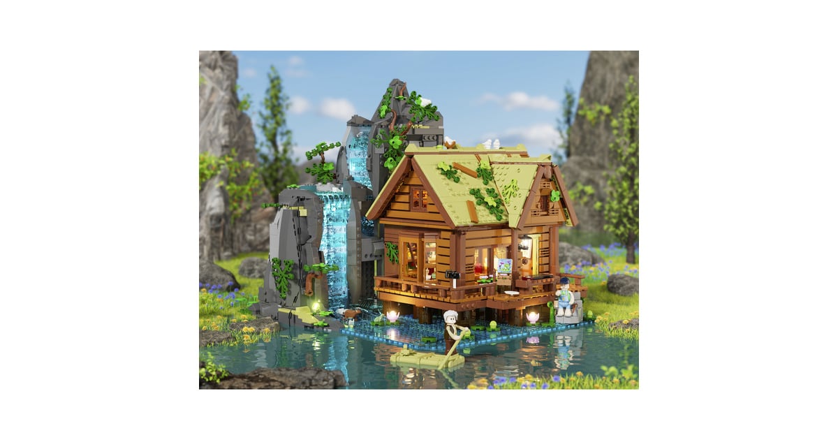 LumibricksRetro House - Waterfall Cabin Constructiespeelgoed  (L9083)