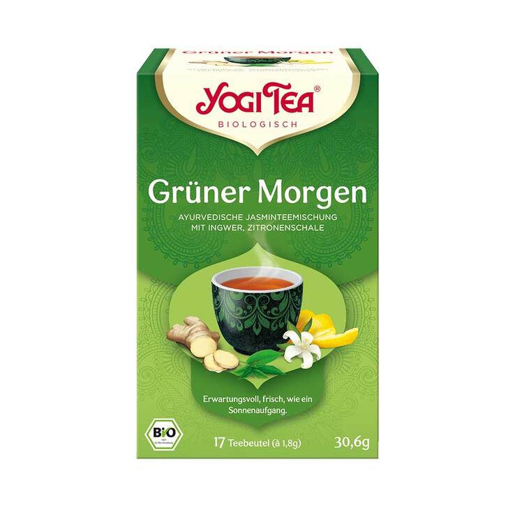 Yogi Tea Grüner Morgen Bio, 17X1.8 g