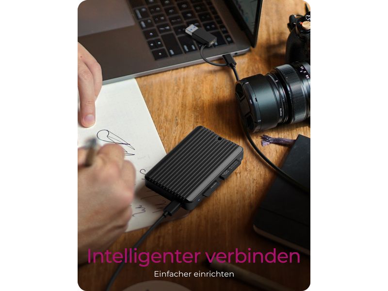 ICY BOX Card Reader Extern IB-CR504-C31 Externer 2-fach Kartenleser
