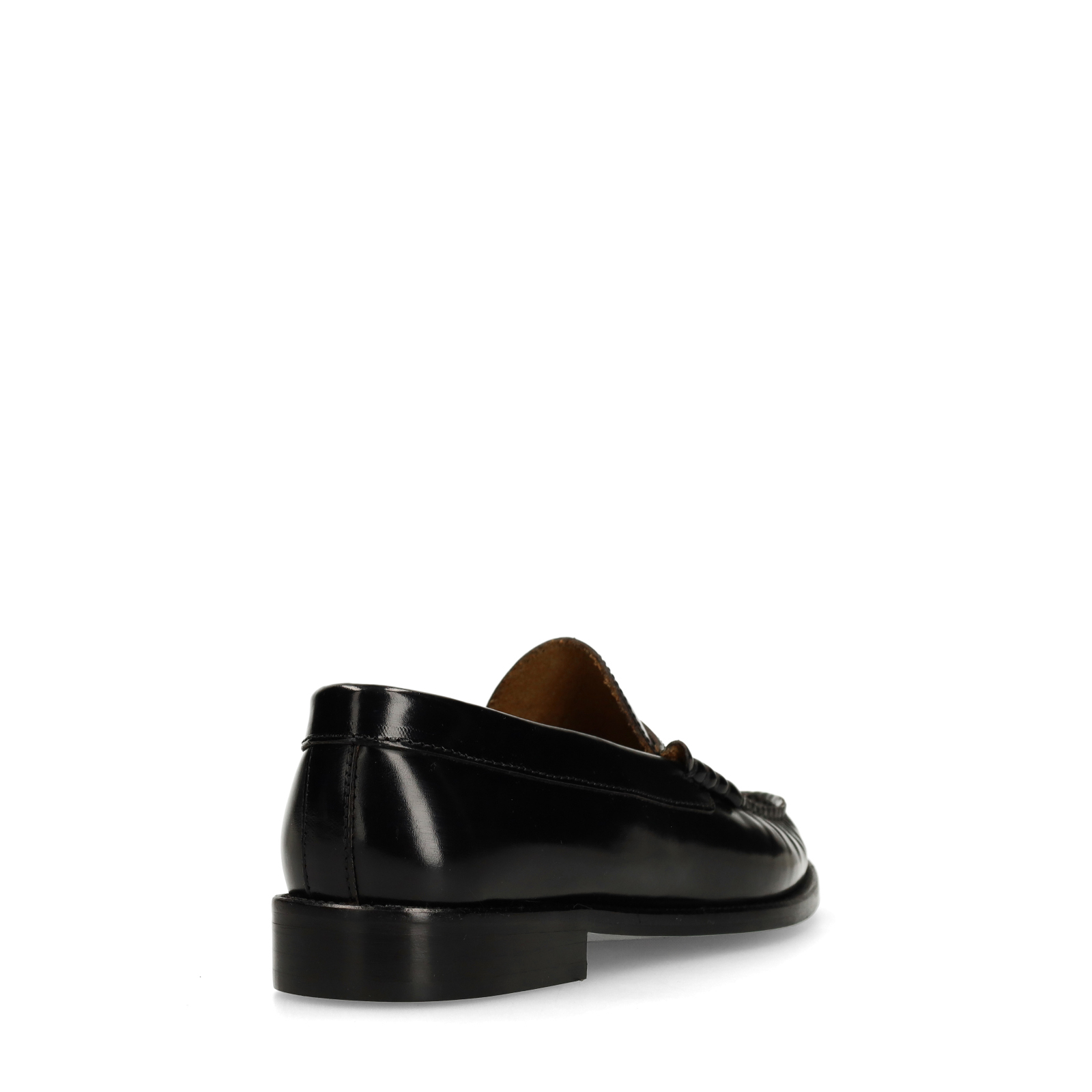 Zwarte leren loafers