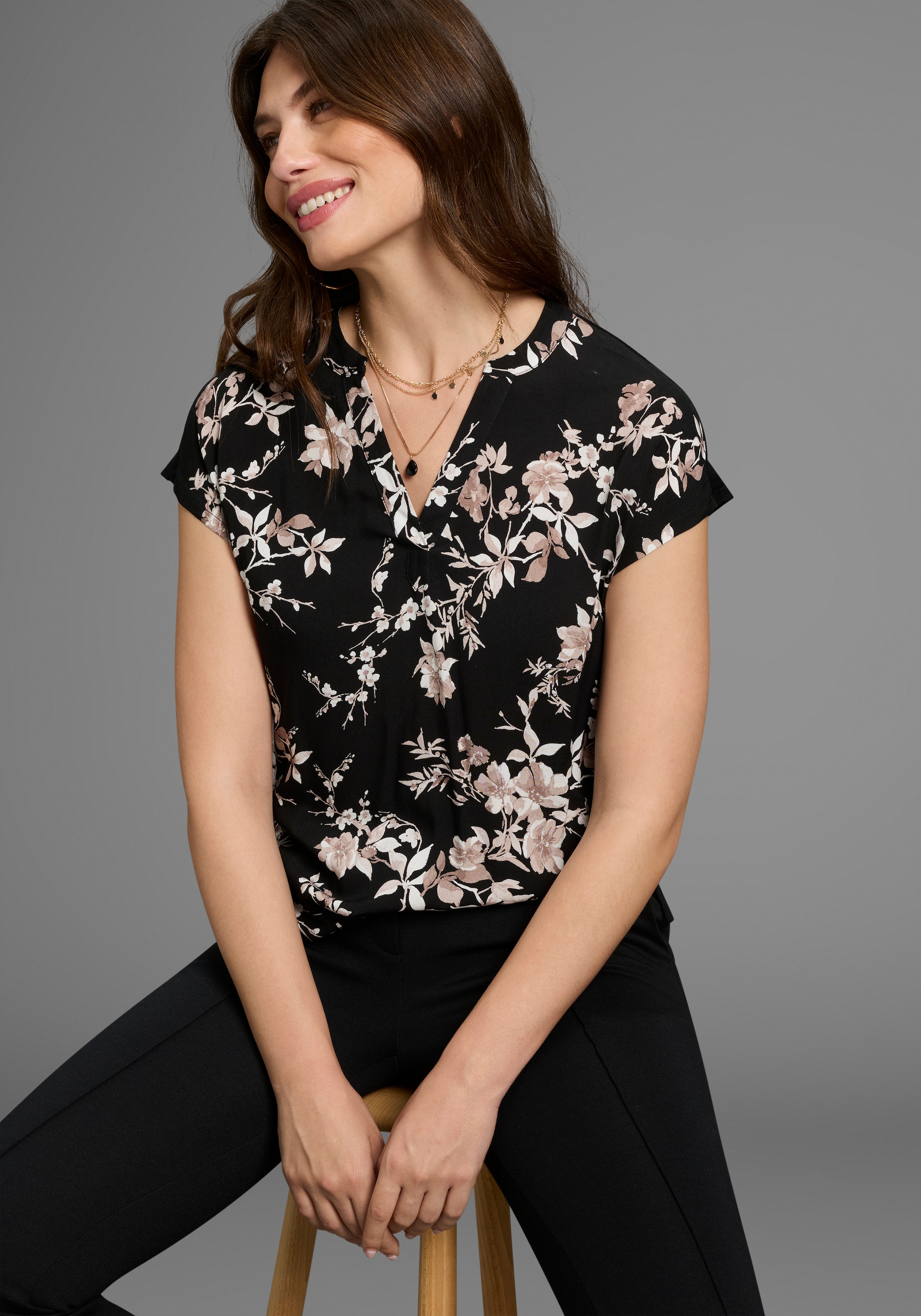 Laura Scott Hemdbluse , in modischem Blumen-Print - NEUE KOLLEKTION