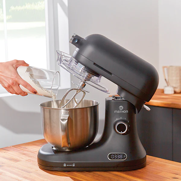 Lot robot pâtissier 5 L avec balance intégrée et kit tranchoir et râpe