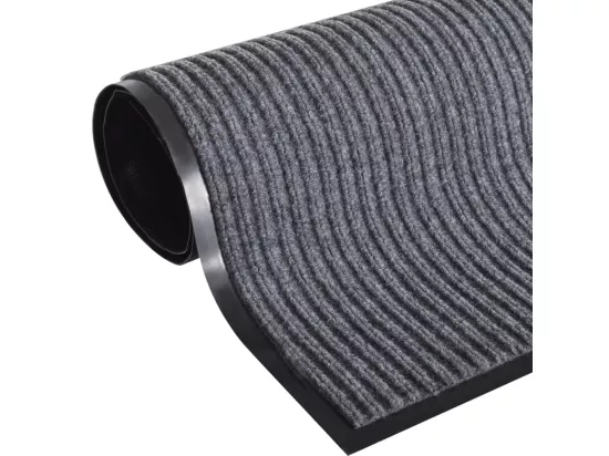 Paillassons 4 pcs PVC Gris 90x60 cm