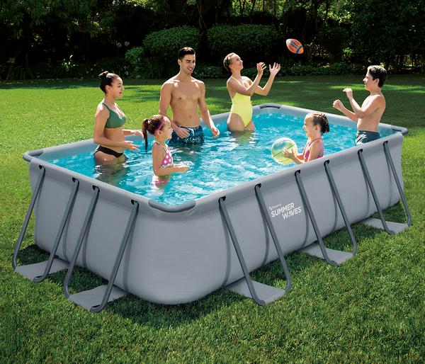 Summer Waves Frame Pool, anthrazit