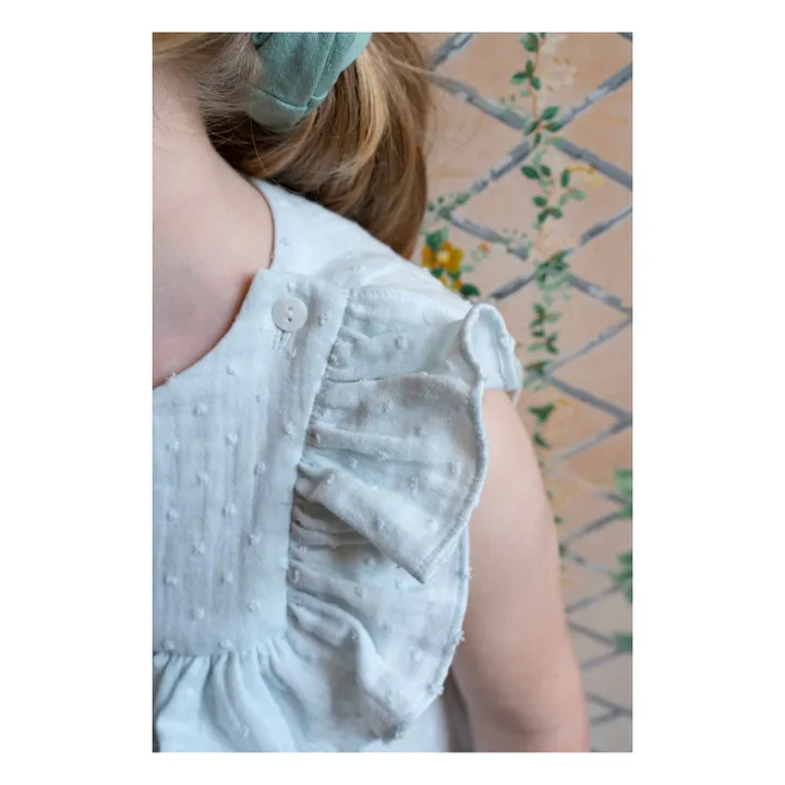 Risu Risu Robe de Nuit Plumetis Bio Nila | Vert d'eau