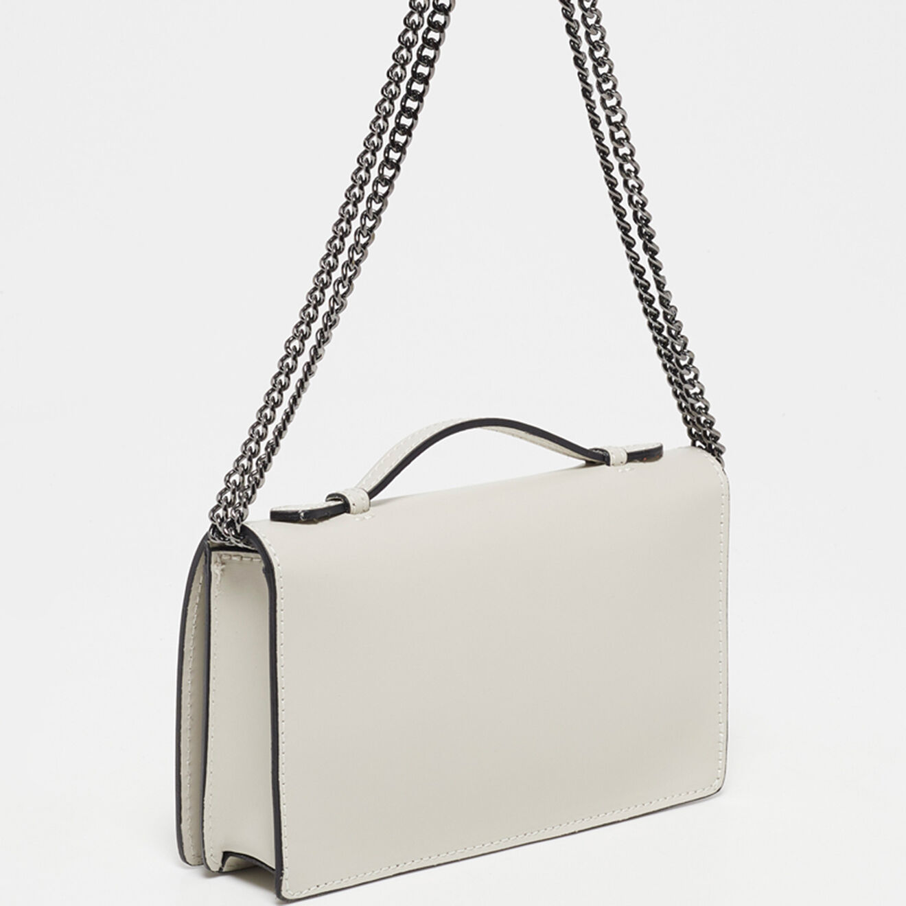 Christian Laurier Sac bandoulière en Cuir Stacy beige - 22x12x4 cm