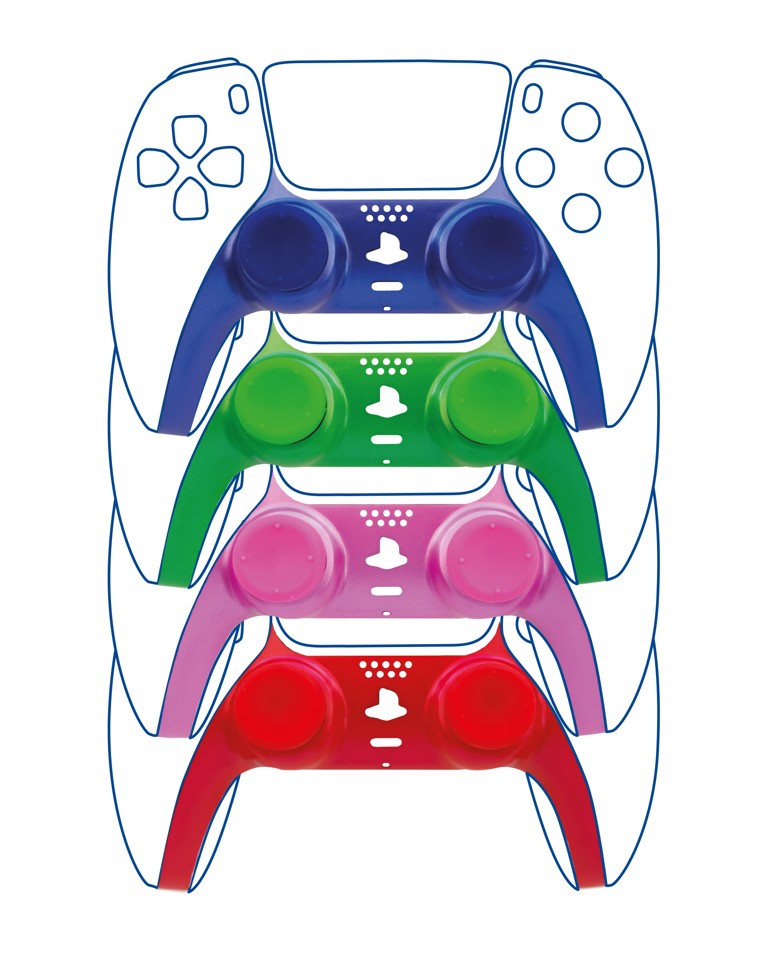 Controller Styling Kits - Faceplate and Thumb Grips x 4(White box)