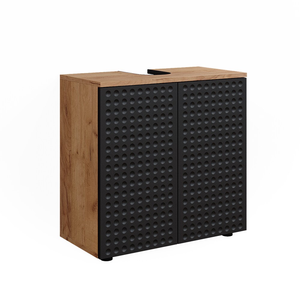 Vicco Waschbeckenunterschrank Irma Eiche Anthrazit 60 x 59 cm Badezimmer