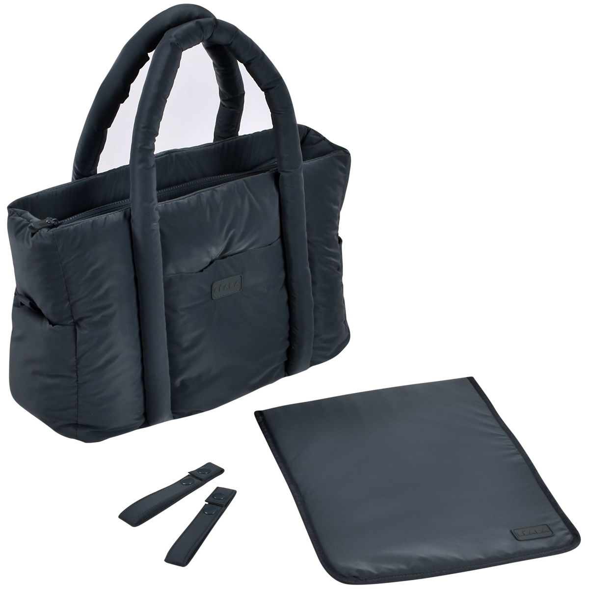 BeabaBeaba   Puffy Paris Wickeltasche dunkelgrau melange