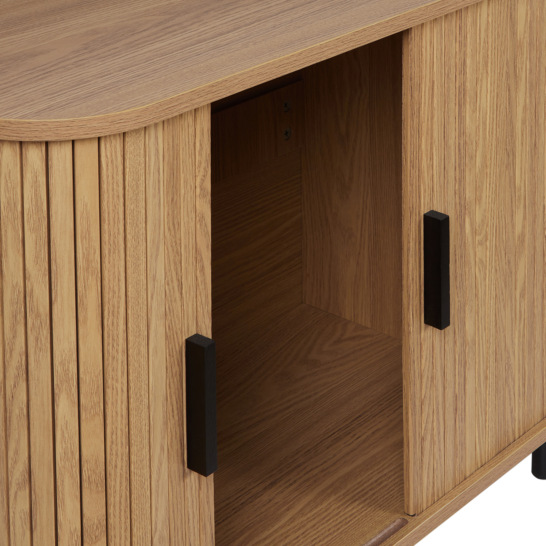 Beliani - BRADLEY - Commode - Lichthout|Zwart - MDF