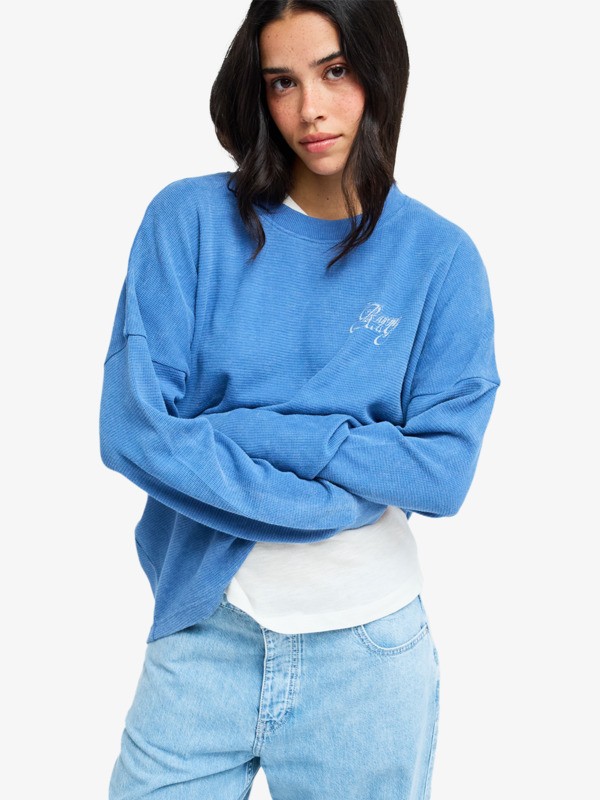 Eastside Midweight T-shirt manches longues Bleu Femme