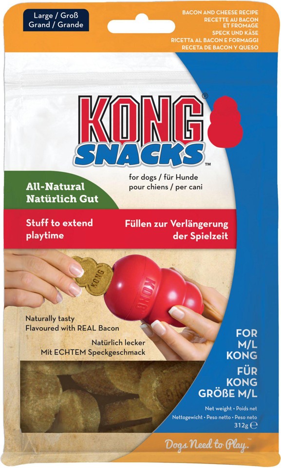 KONG -Snacks Bacon & Ost L 312G