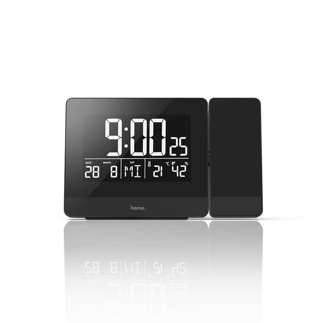 Hama Vækkeur Projektion Plus Charge Sort