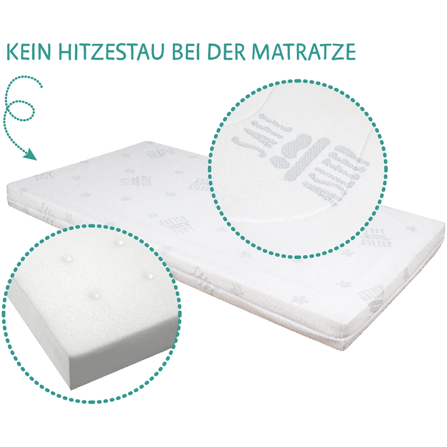roba Room Bed safe asleep® Sternenzauber weiß