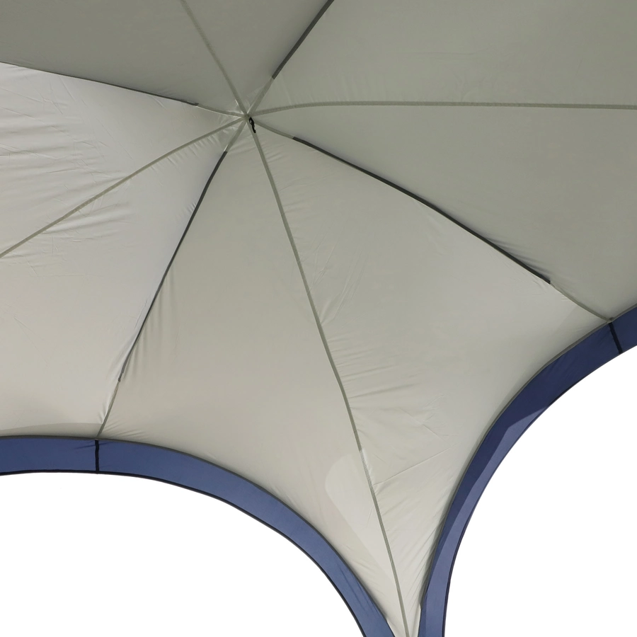 Outsunny Gartenpavillon grau, blau