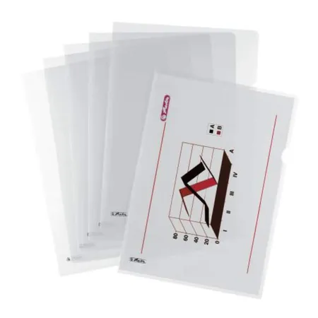 Herlitz Aktenhülle A4 Pyramide transparent 10 Stück