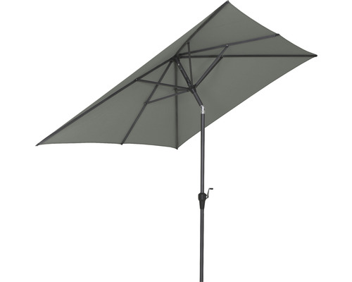 Middenmast parasol Siena Garden Avio 250 x 200 x 238 cm Polyester Aluminium antraciet olijf Handzwengel kantelbaar rechthoekig