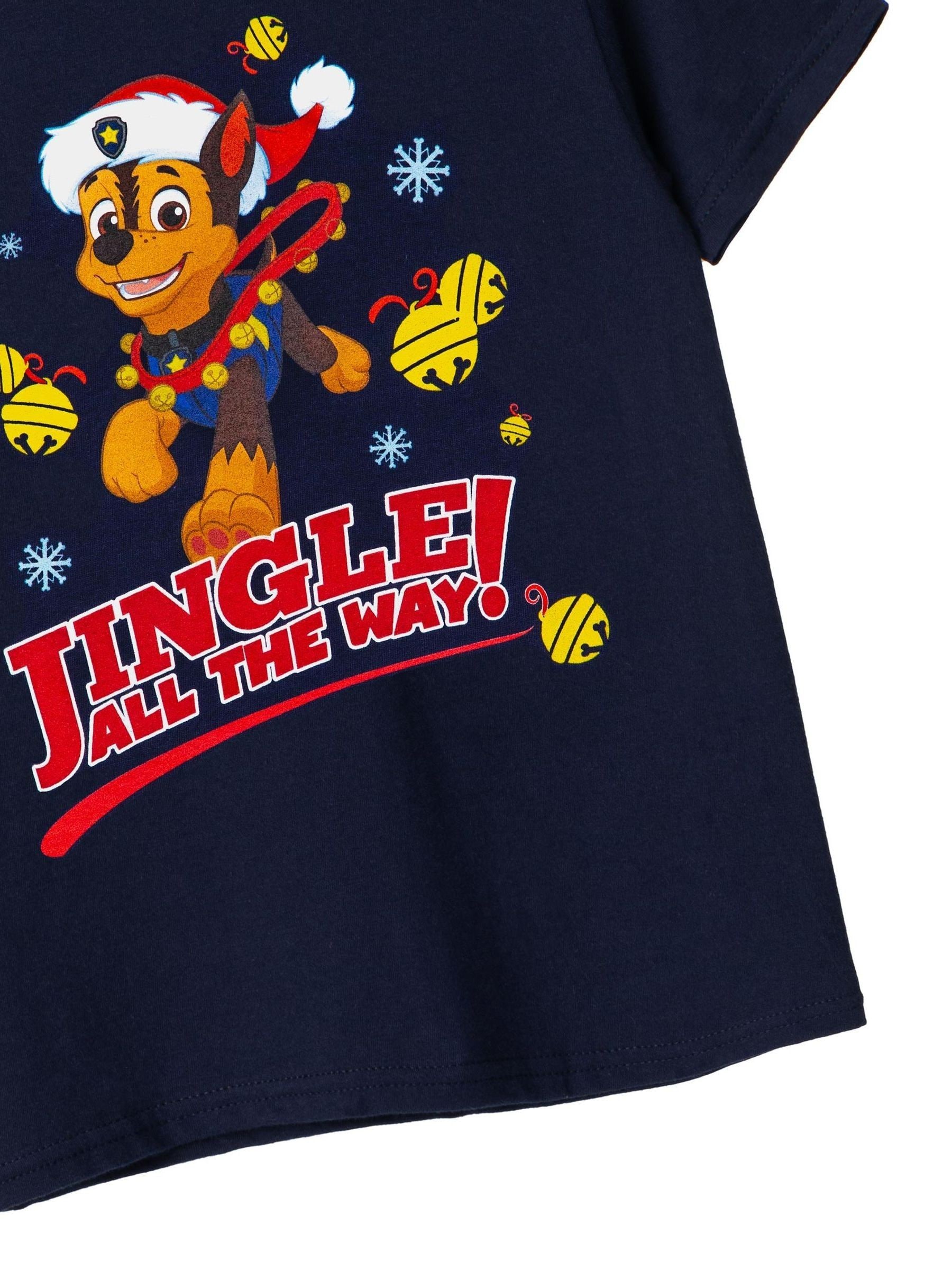 Blauw Paw Patrol - Vanilla Underground kerstshirt voor jongens van 100% katoen