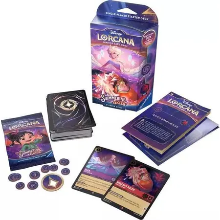 Ravensburger Disney Lorcana: Shimmering Skies - Starter Deck Amethyst and Ruby (Englisch)