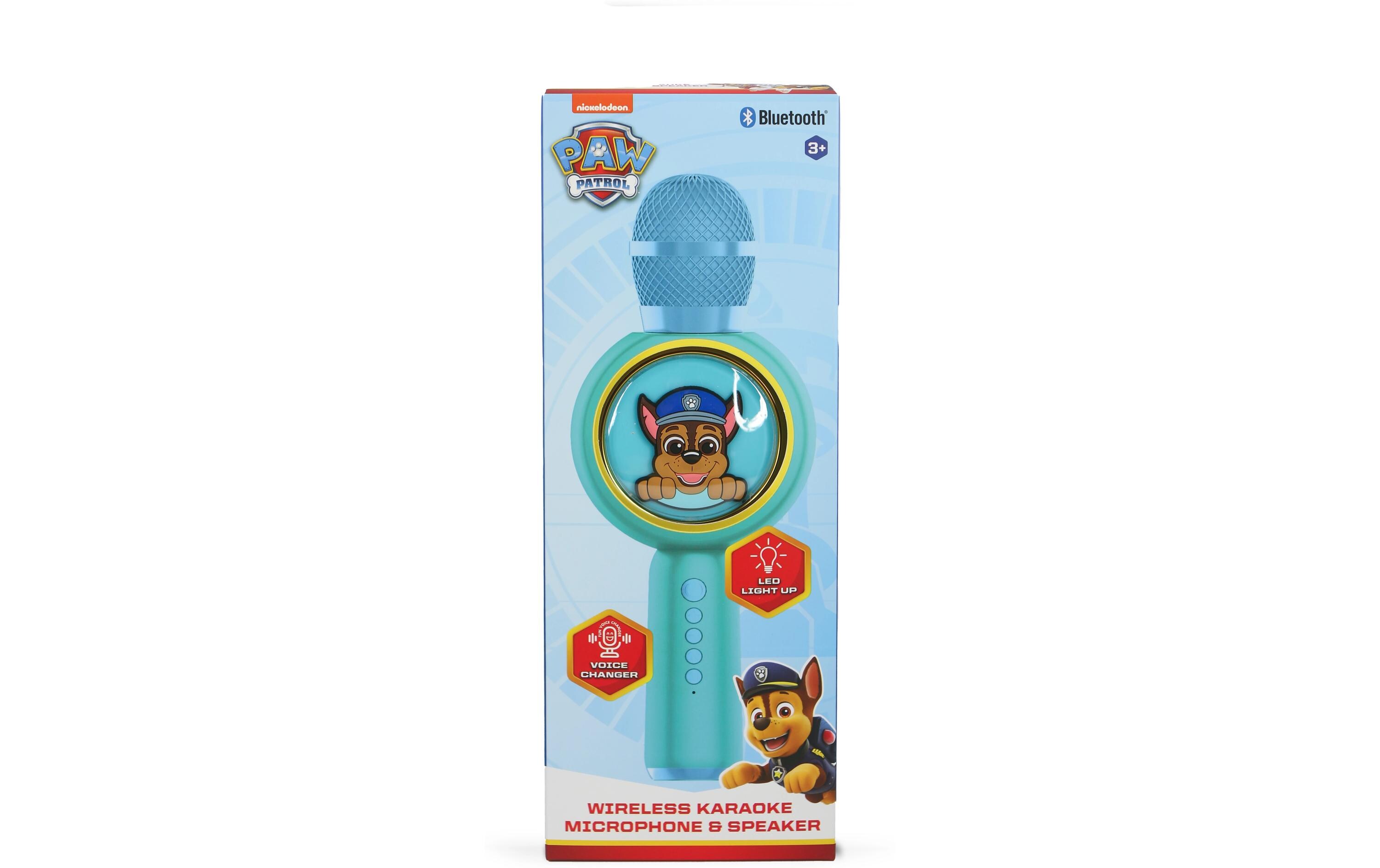 Mikrofon Paw Patrol Chase PopSing Karaoke BlauKaraoke-Mikrofon im Paw Patrol--Design mit eingebautem Lautsprecher