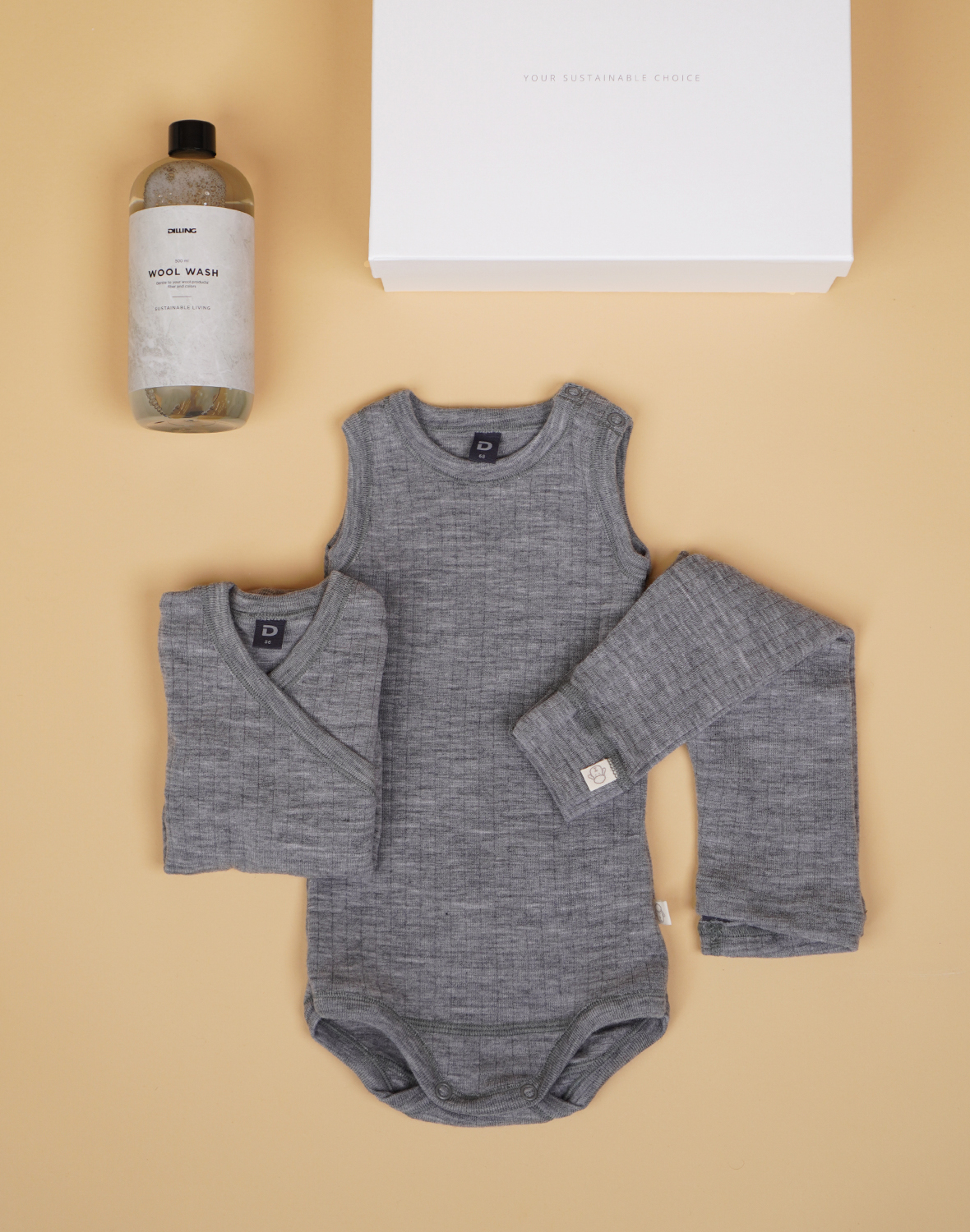 Babypakket grijs in Grijsmelange