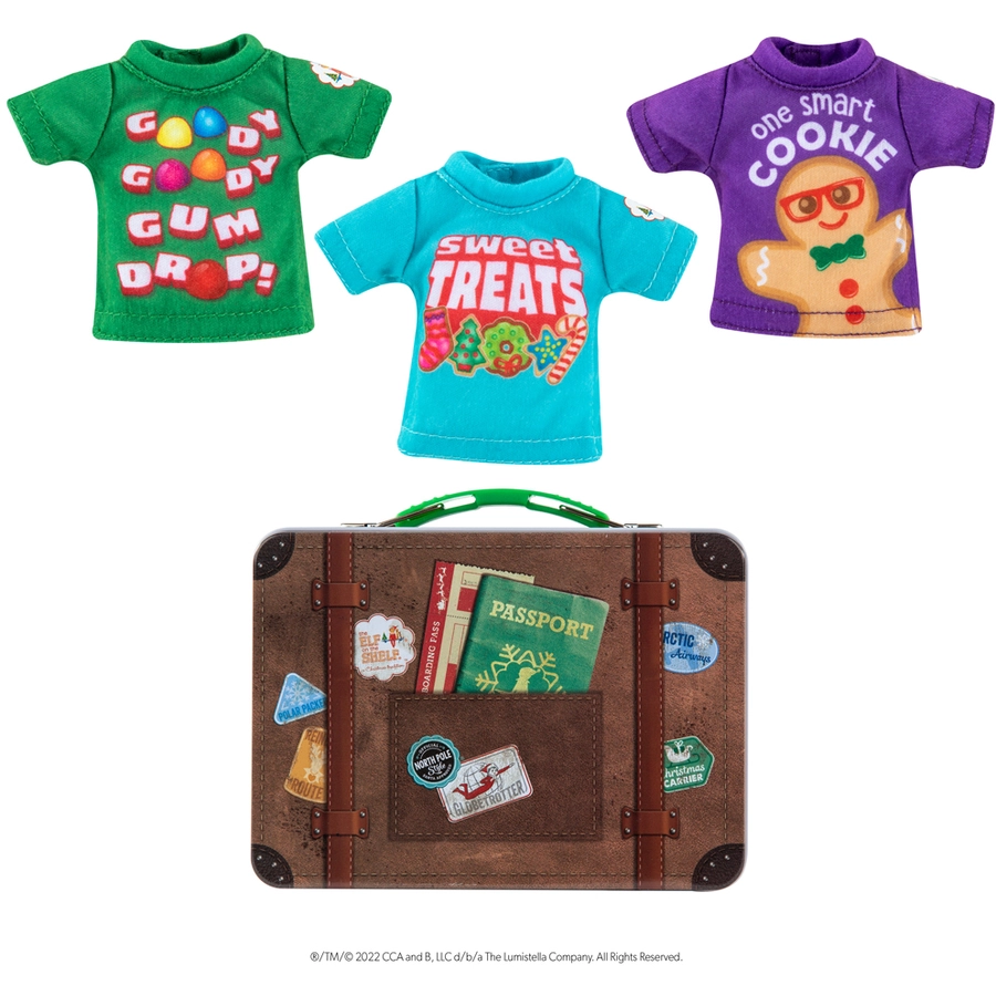 Elf on the Shelf The Elf on the Shelf® Outfit - Candy T-Shirt 3er Set Mehrfarbig