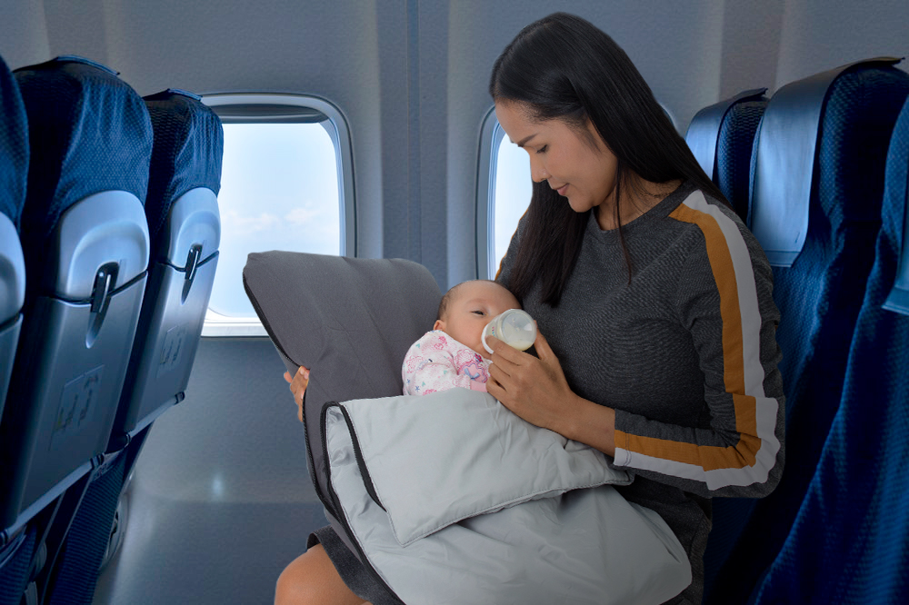 Deryan AirTraveller baby reiskussen met matras