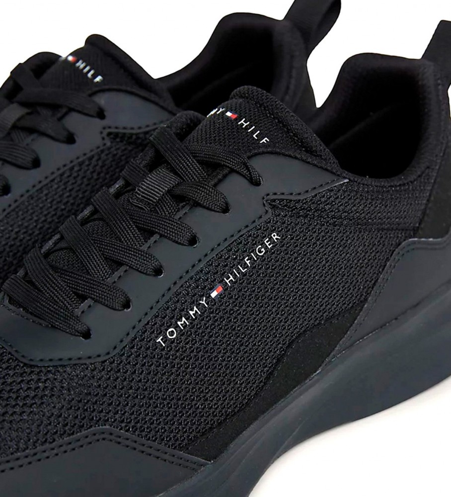 Tênis Tommy Hilfiger estilo corrida leve, preto