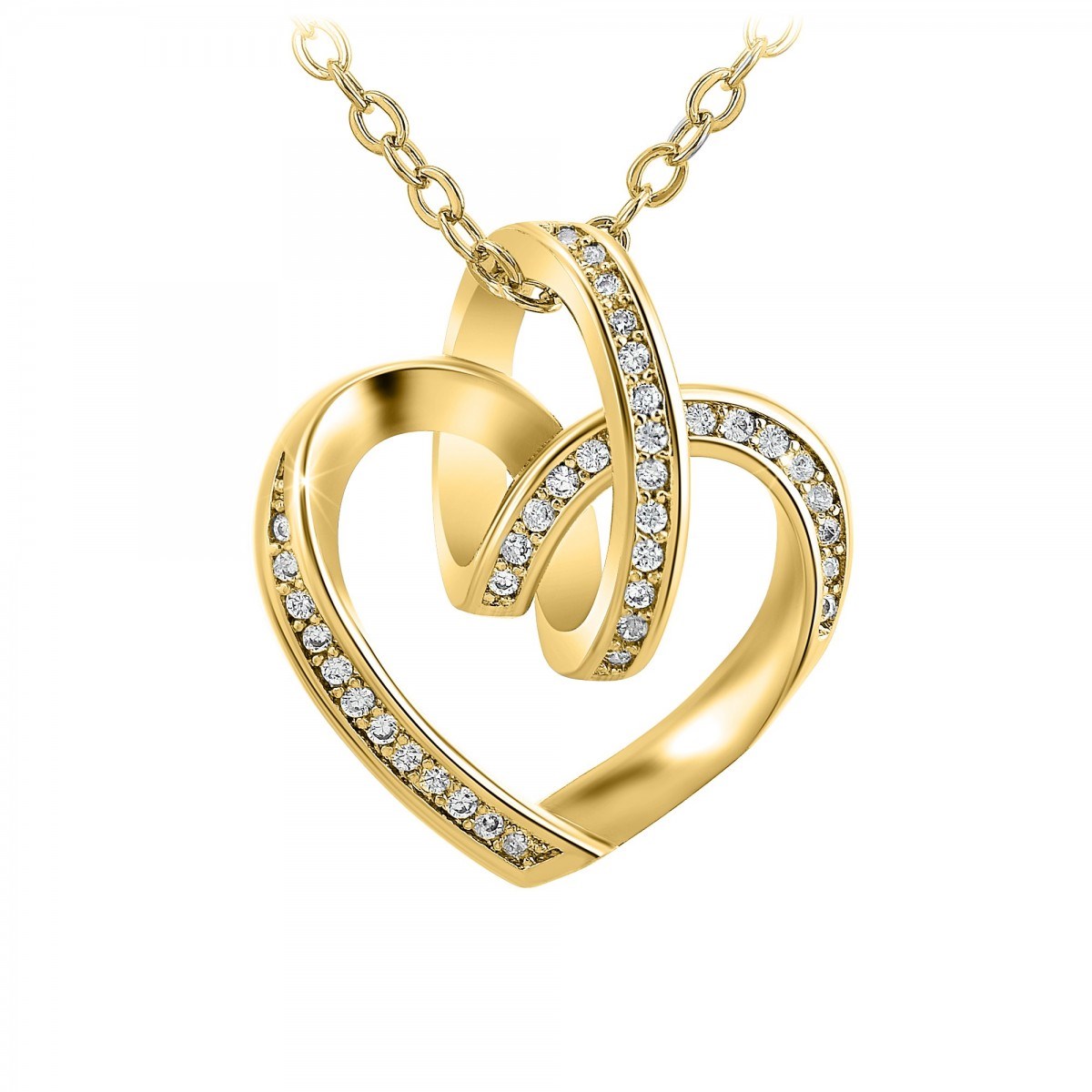 Collier coeur SC Bohème orné de Zirconium