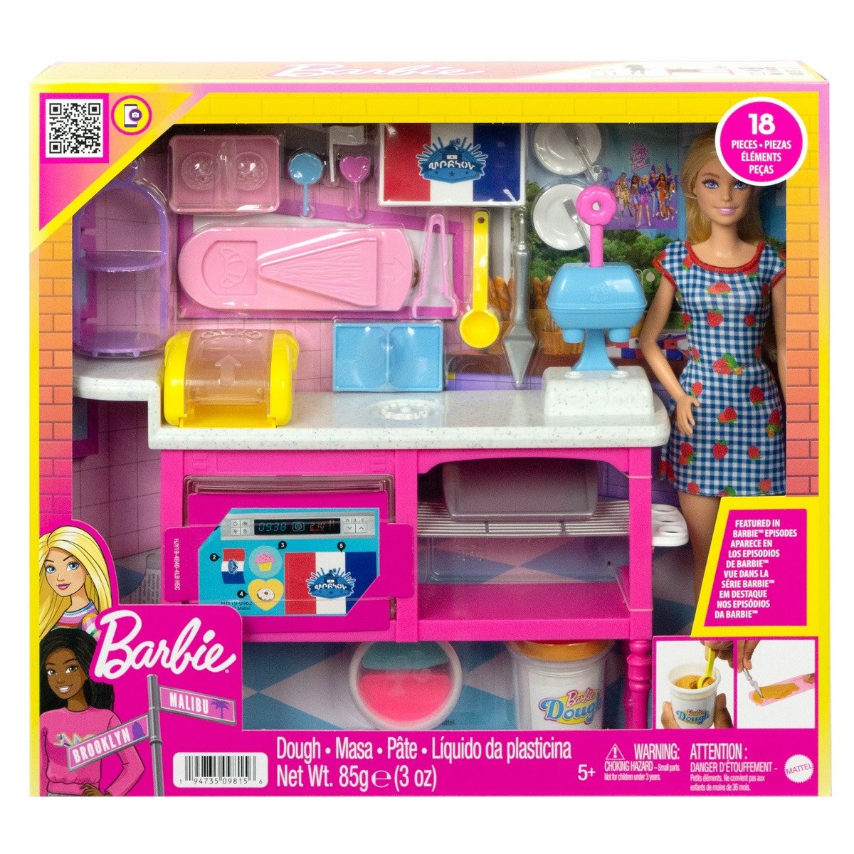 Barbie - Coffret poupée Malibu Barbie Pâtisserie