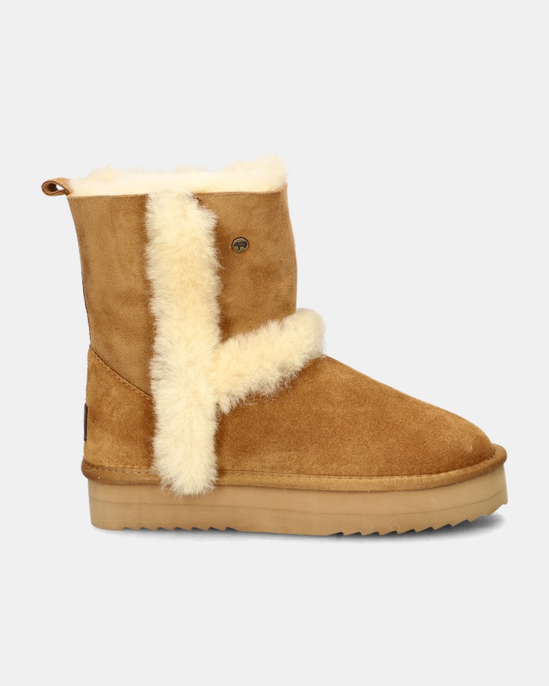 Warmbat Australia Kangaroo Plateau Gevoerde boots  - cognac