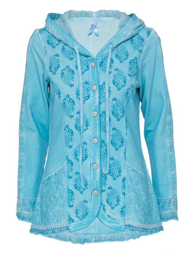 Jerseyjacke mit Applikationen