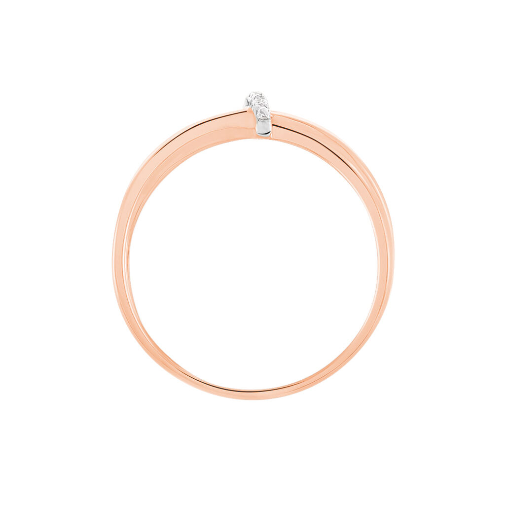 Bague Ilvia Or Rose Diamant
