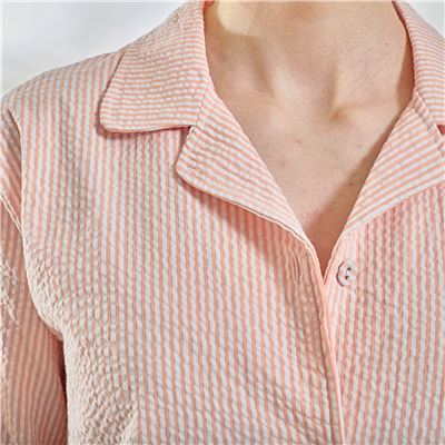 Chemise de nuit seersucker