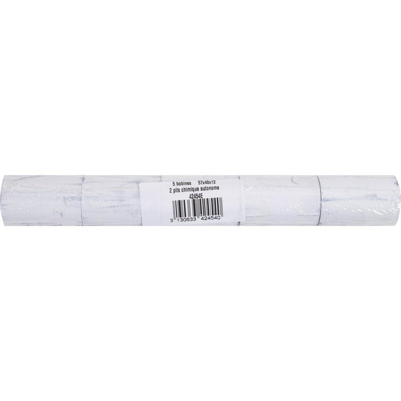 Bobines Terminaux bancaires Exacompta 42454E - l 57 mm x L 8 m, Ø 40 mm - 2 pli(s) - paquet de 20