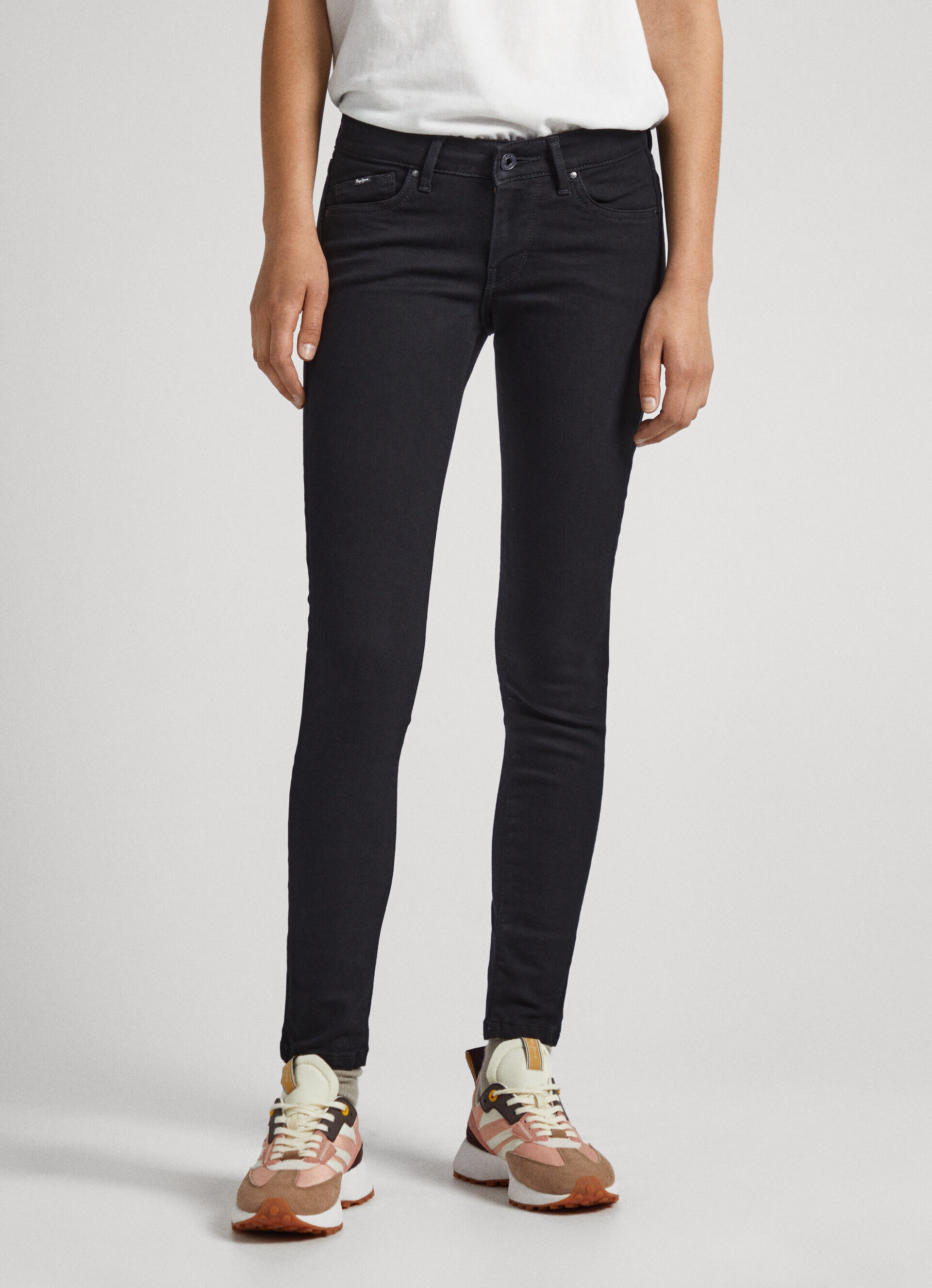 CALÇA JEANS PIXIE FIT SKINNY TIRO TAMANHO MÉDIO - jeans