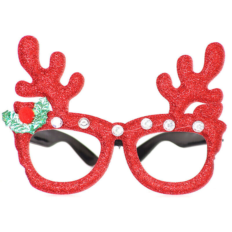 (6er Set) Photo Booth Weihnachts Brillen Party Fotorequisiten Foto Accessoires Dekorationen für lustige Bilder - Weihnachten