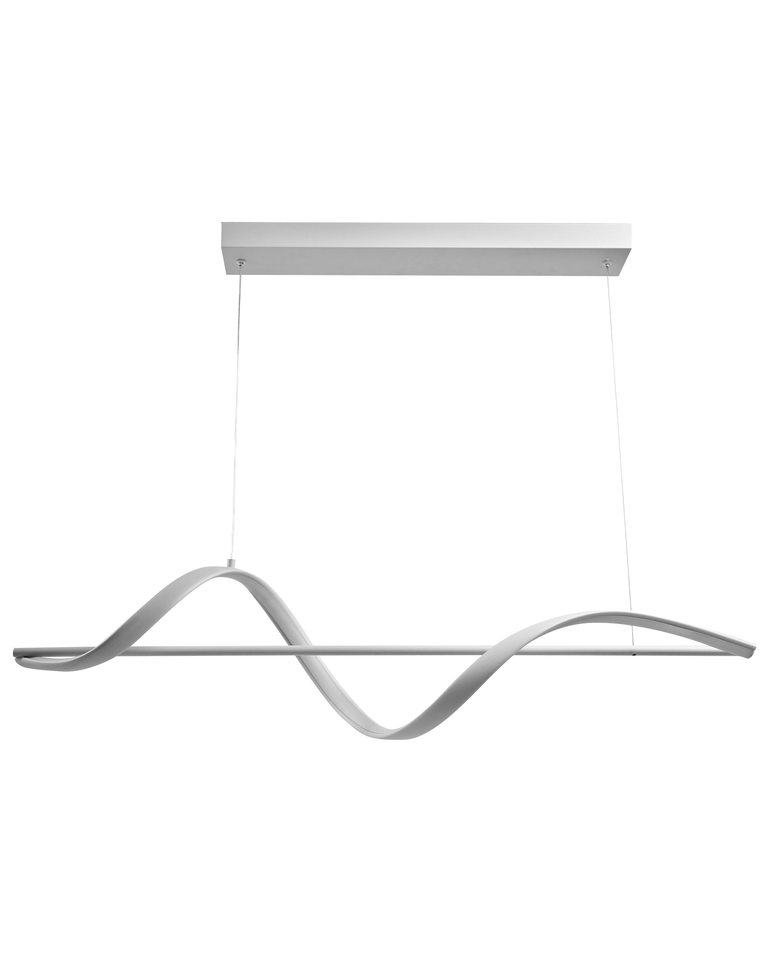 LED hanglamp KHUTTI met afstandsbediening met dimmer Metaal Wit