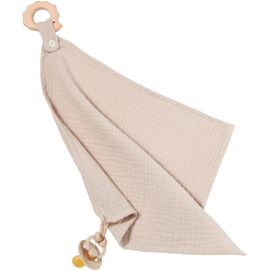 Nordic Coast Company Kuscheltuch Musselin Igel Sand