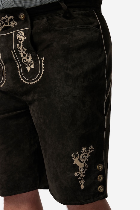 Men+ Trachten-Lederhose, echtes Leder, Stickereien, bis 70