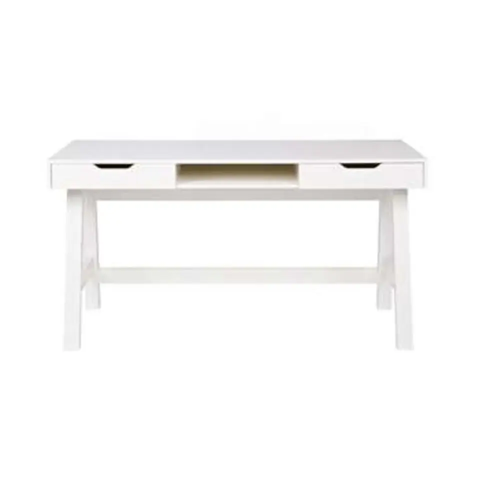 WOOOD Nikki Bureau - Grenenhout - Wit - 75x140x62