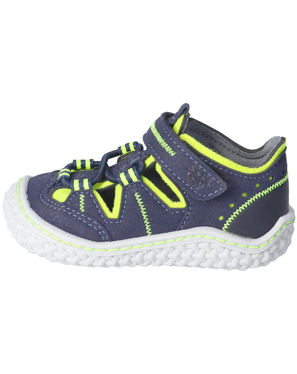 Barfußschuhe JERRY in ozean/neongelb
