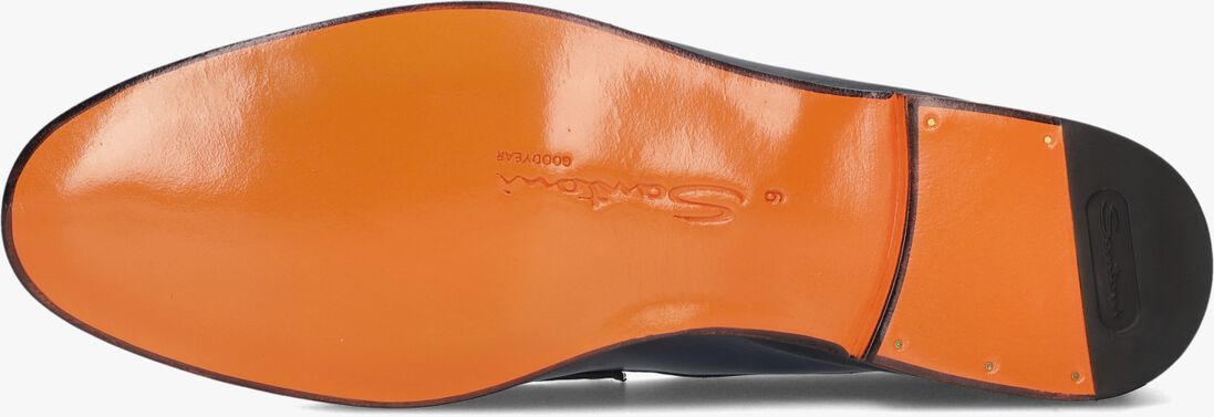 donkerblauwe santoni loafers carlos